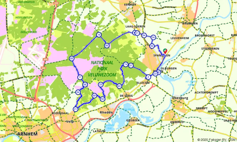 Route in Gelderland