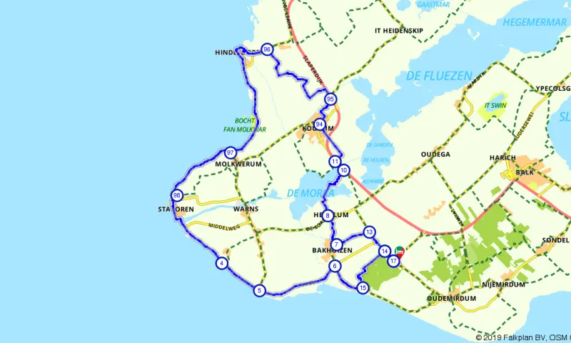 Route in Friesland