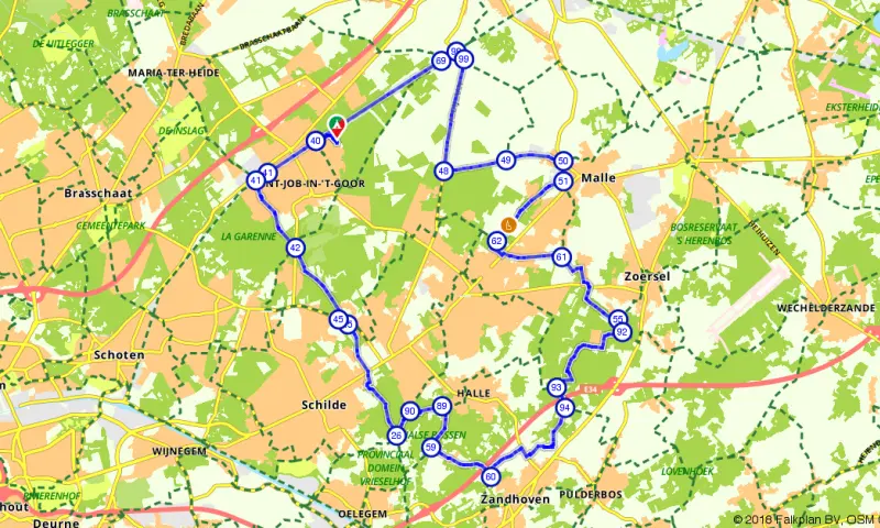 Route in het buitenland