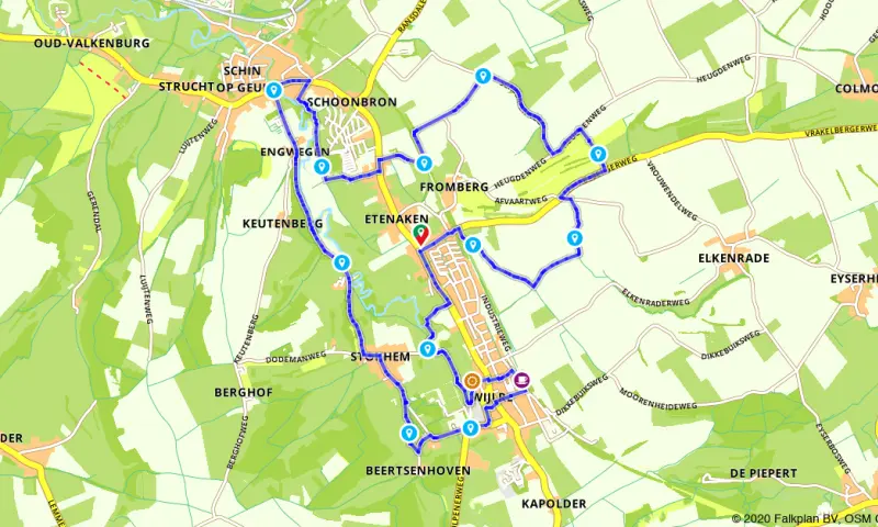Route in Limburg