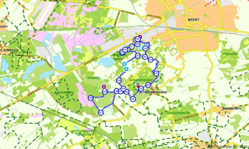 Route in Limburg