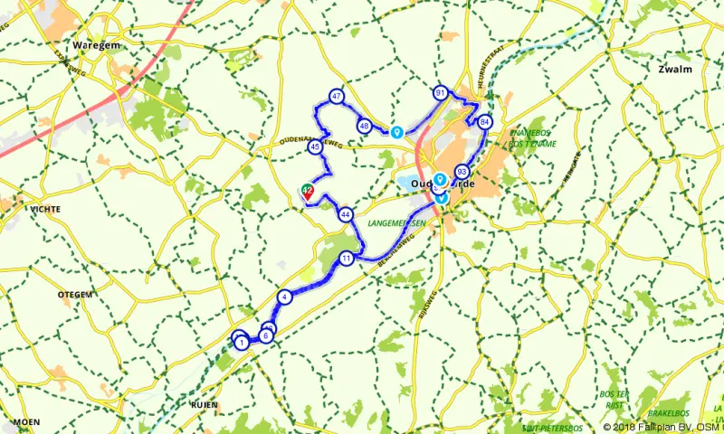 Route in het buitenland