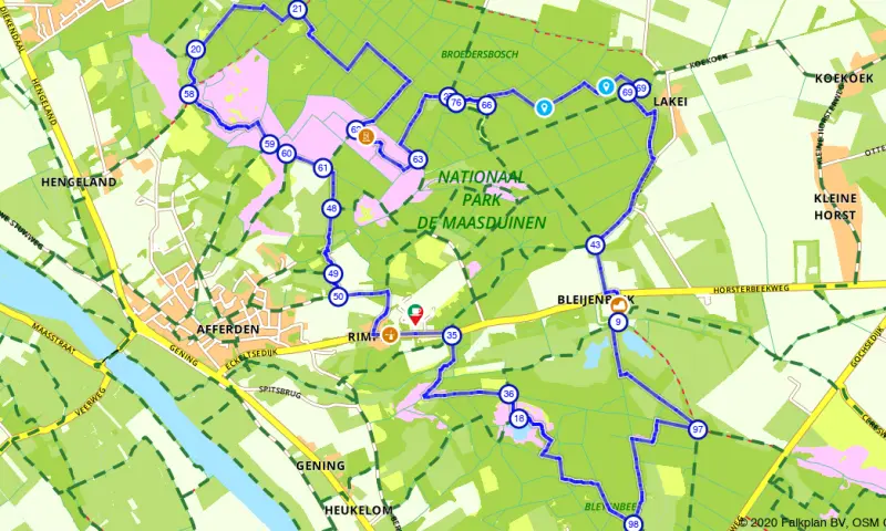 Route in Limburg