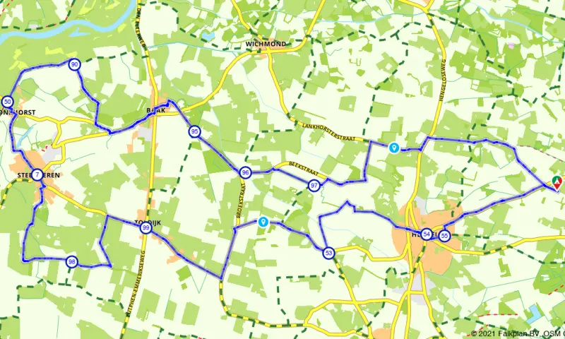 Route in Gelderland