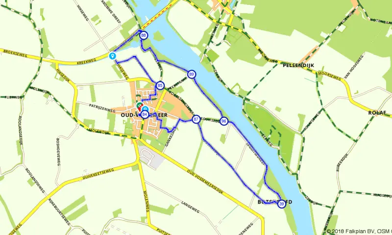 Route in Zeeland