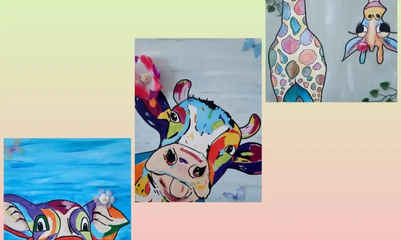 Vrolijke dieren schilderworkshop