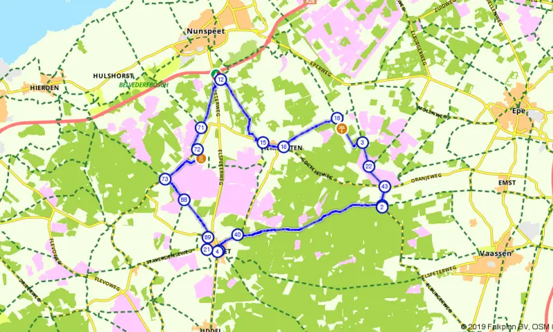 Route in Gelderland