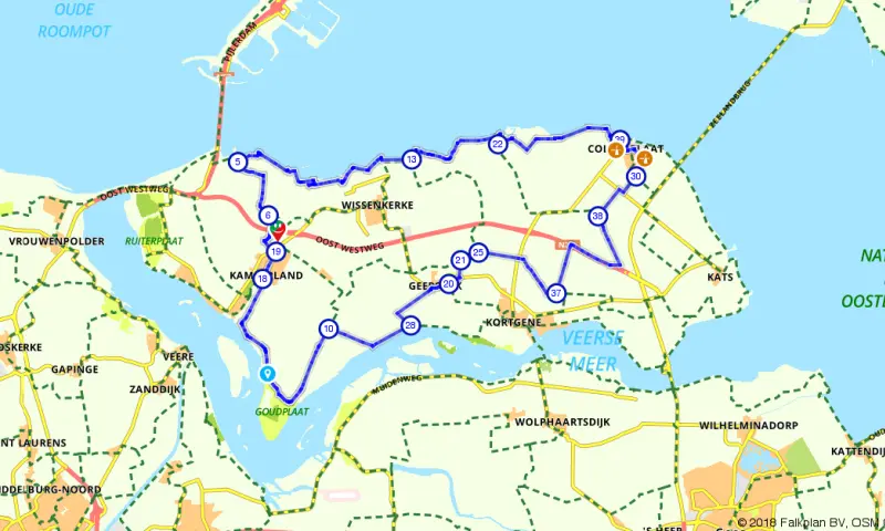 Route in Zeeland