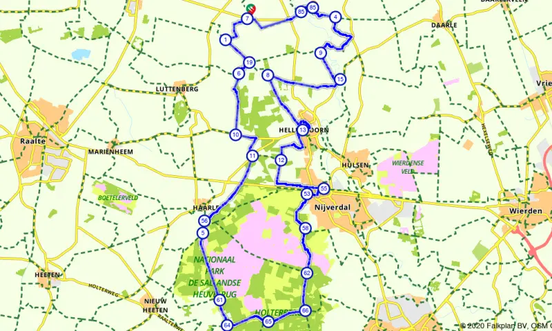 Route in Overijssel