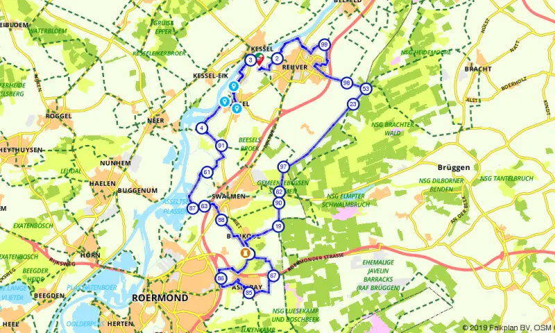 Route in Limburg