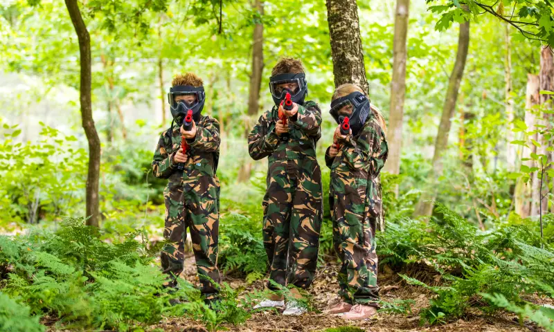 Kids paintball