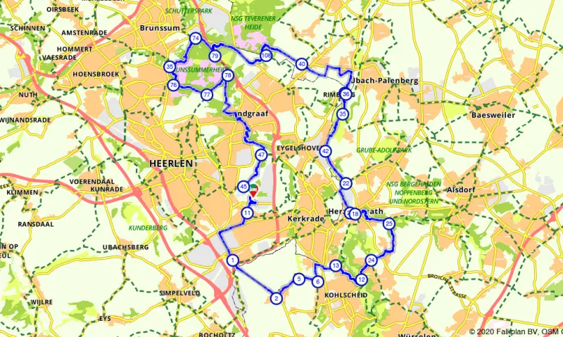 Route in Limburg