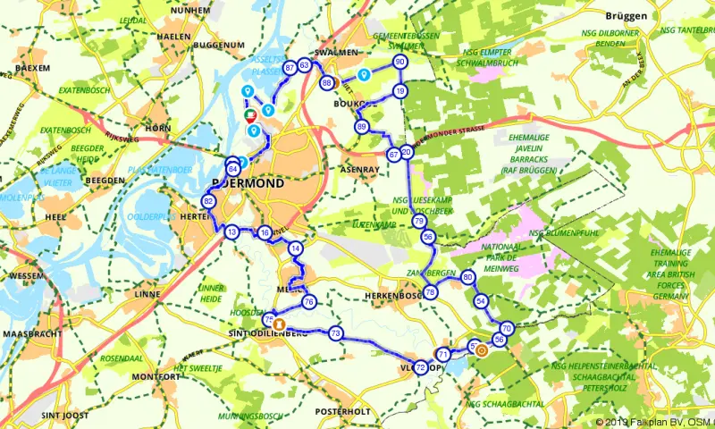 Route in Limburg