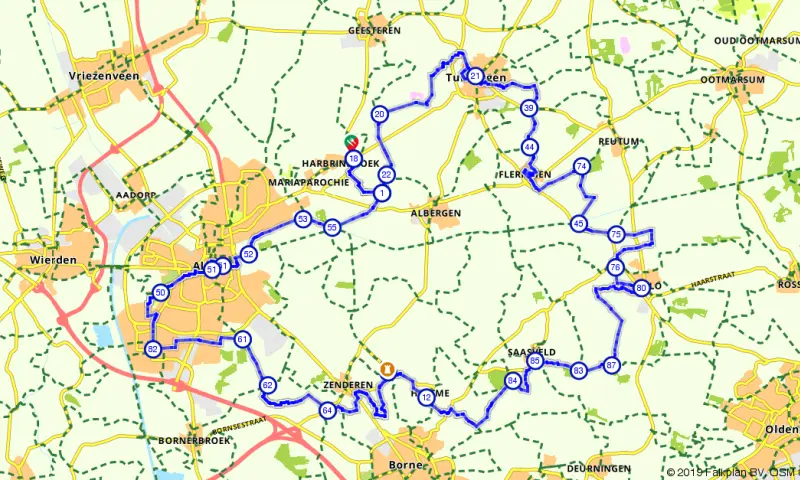 Route in Overijssel