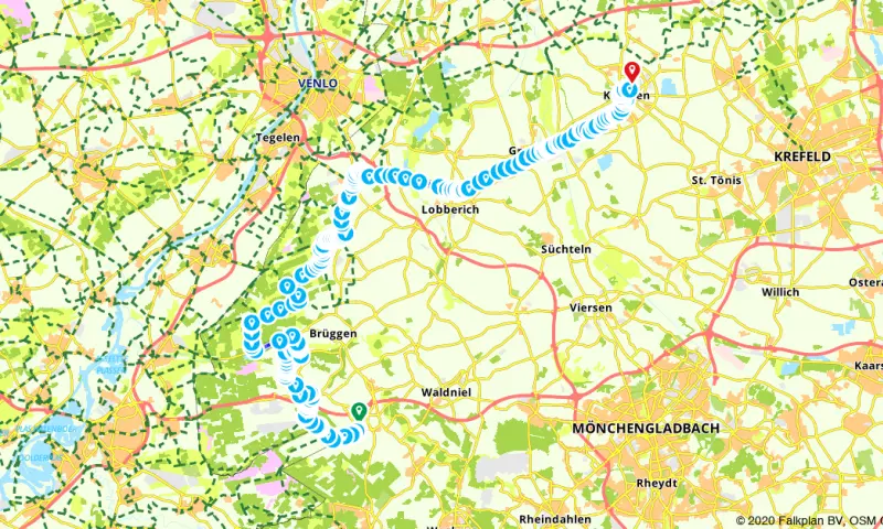 Route in het buitenland