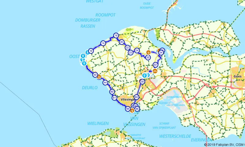 Route in Zeeland