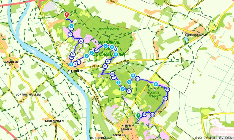 Route in Limburg