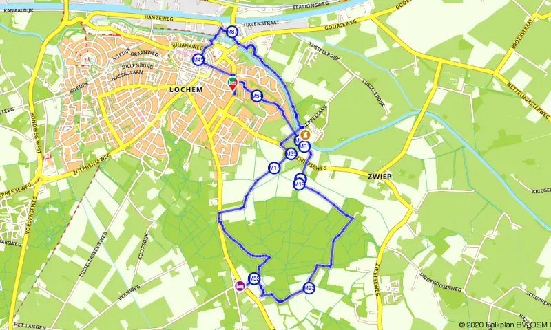 Route in Gelderland