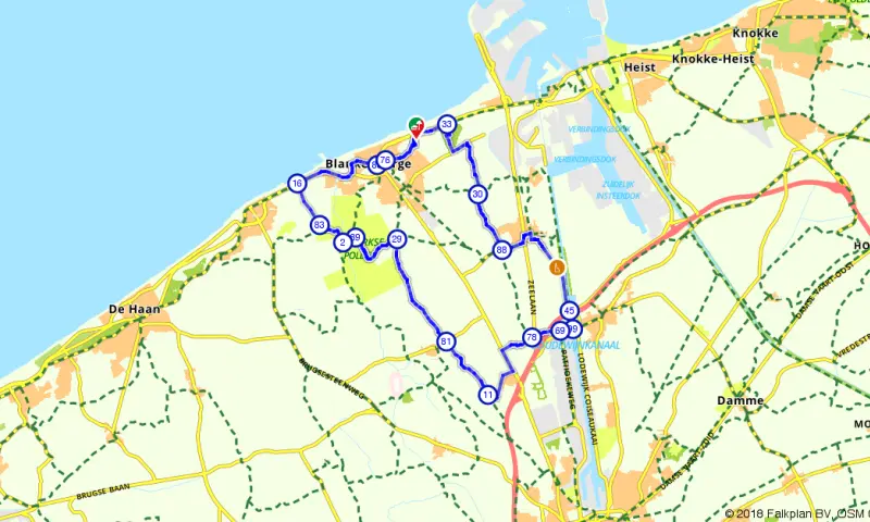 Route in het buitenland