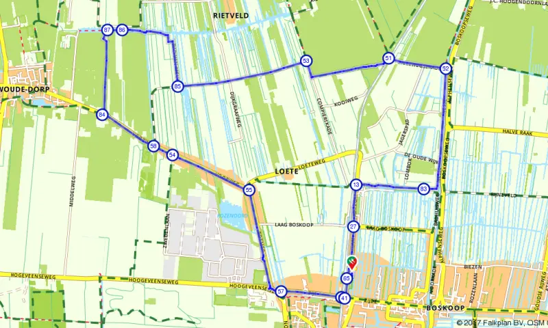 Route Zuid-Holland