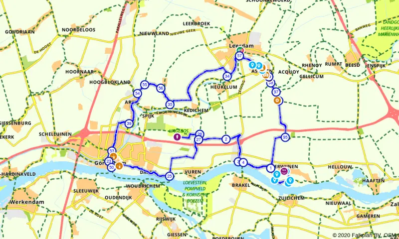 Route in Gelderland