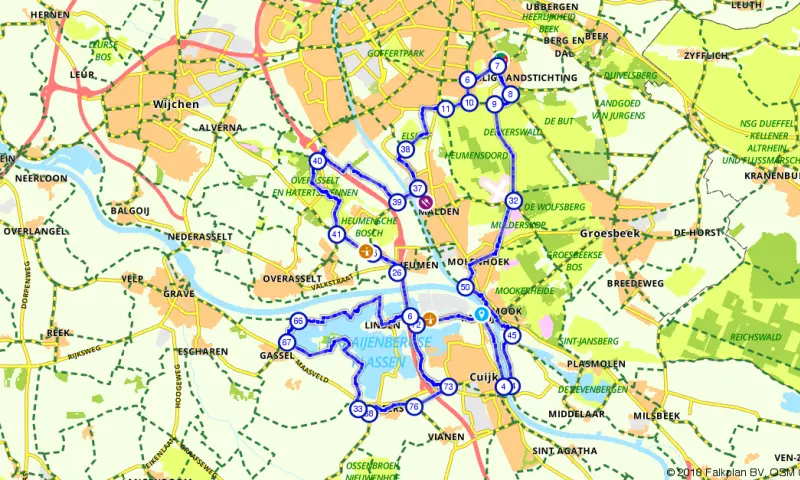Route in Gelderland