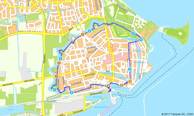 Route in Noord-Holland