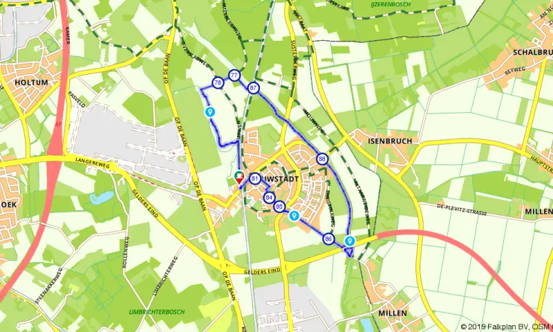 Route in Limburg