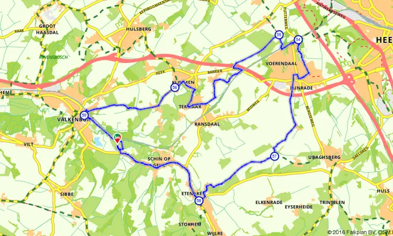 Route in Limburg