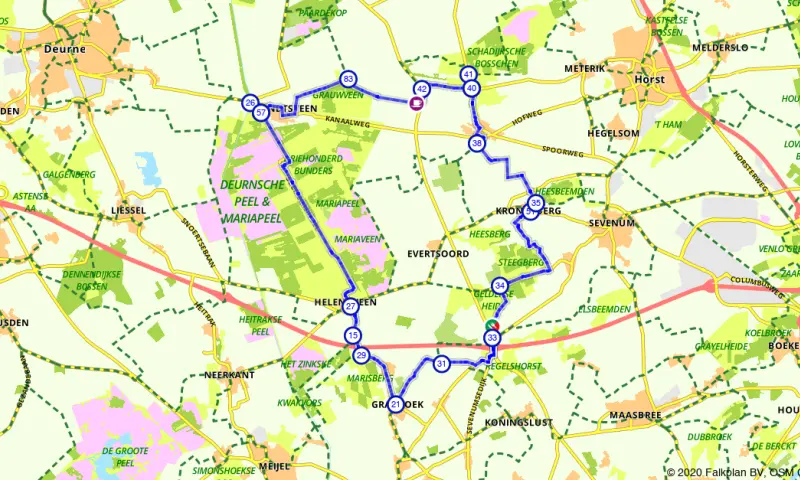 Route in Limburg