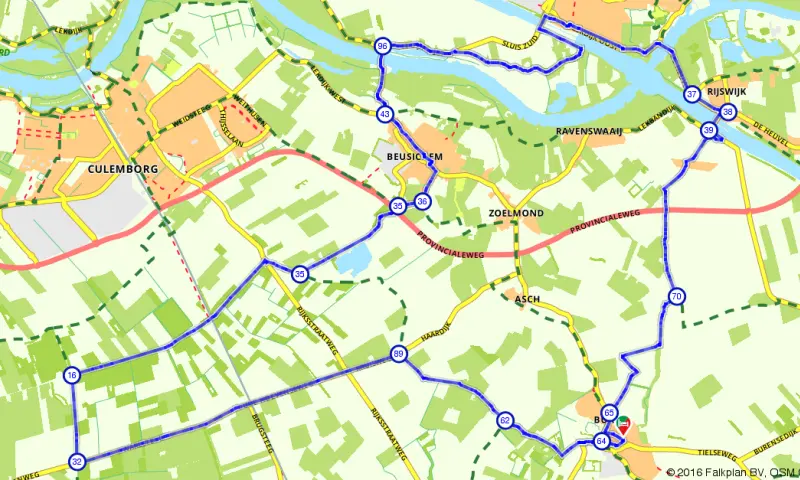 Route in Gelderland