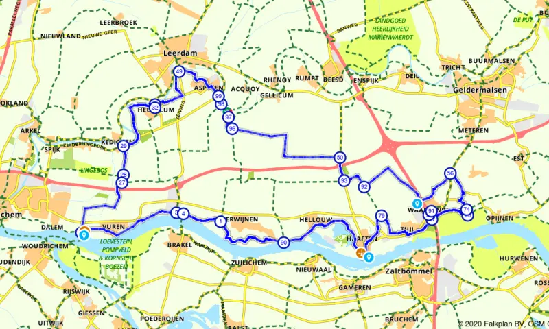 Route in Gelderland