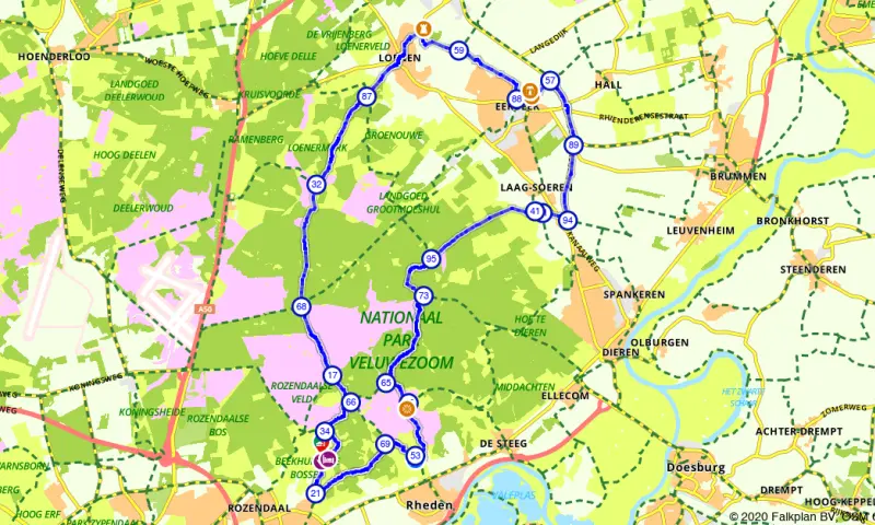Route in Gelderland