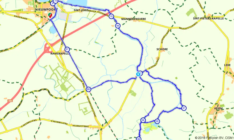 Route in het buitenland