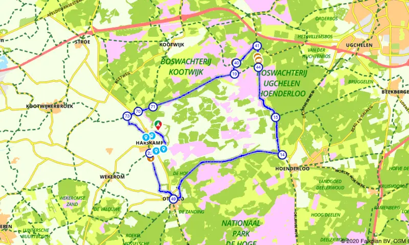 Route in Gelderland