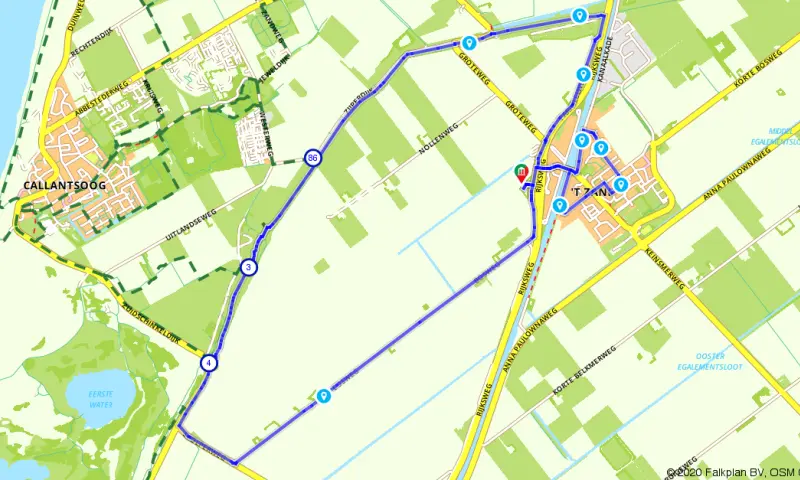 Route in Noord-Holland