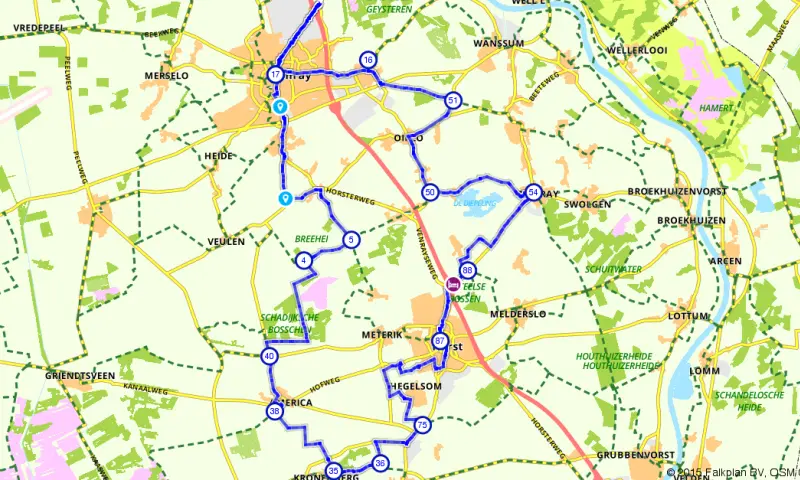 Route in Limburg