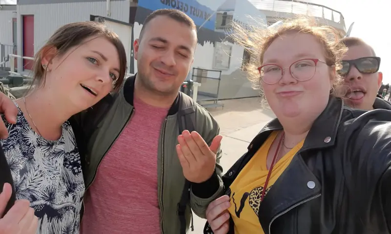 Deelnemers city trail Scheveningen