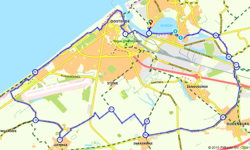 Route in het buitenland