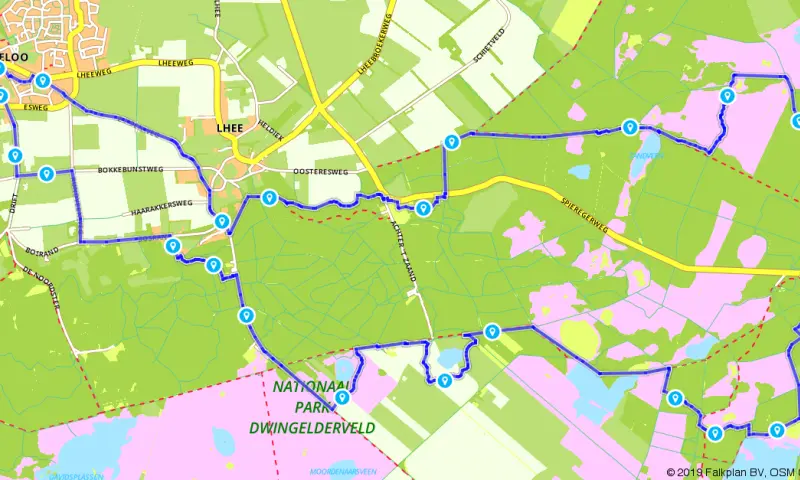 Route in Drenthe