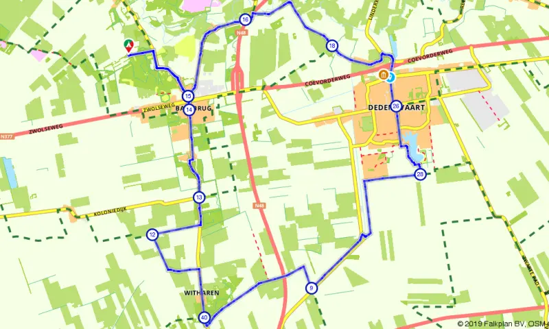 Route in Overijssel