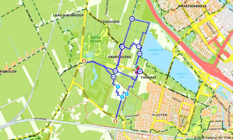 Route in Utrecht