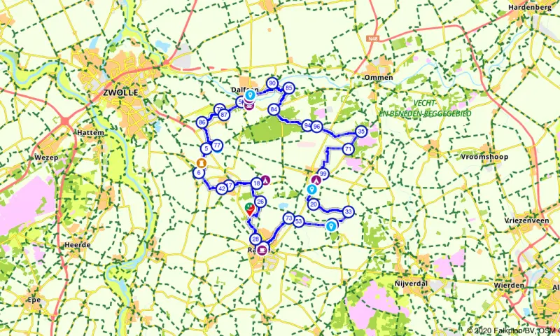 Route in Overijssel