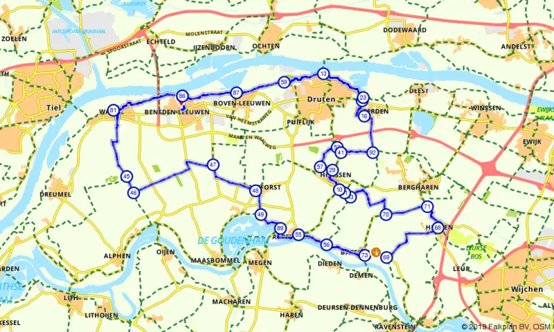 Route in Gelderland