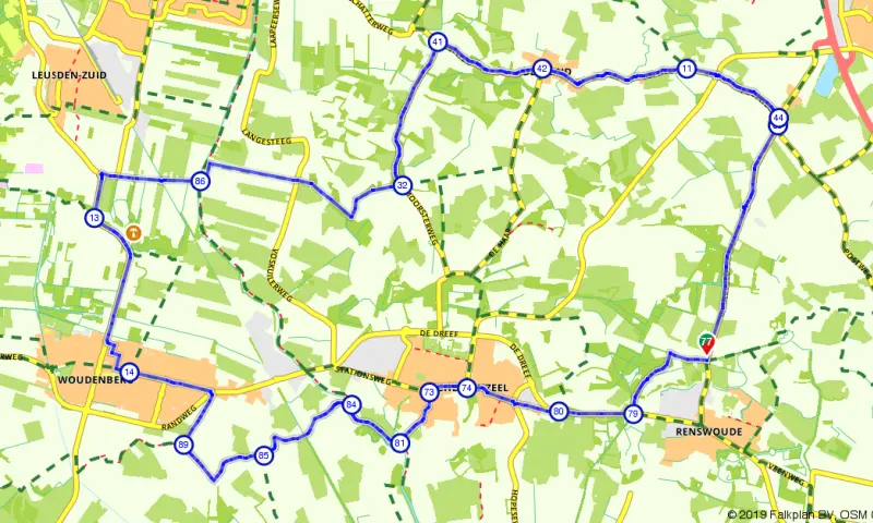 Route in Utrecht