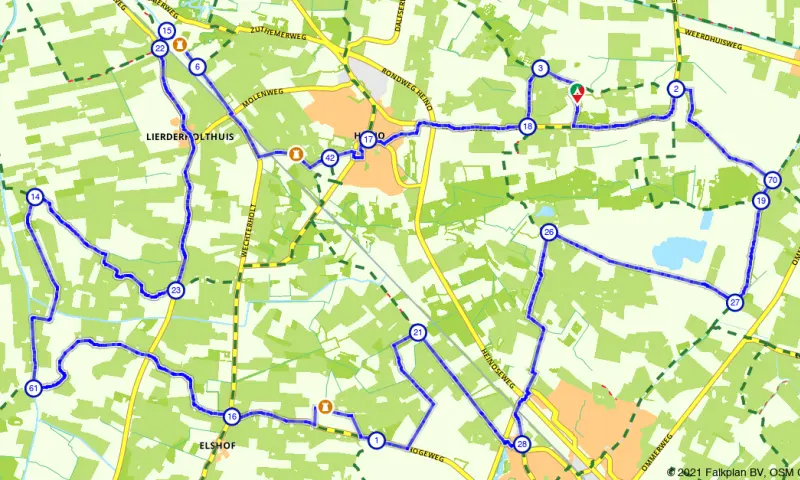 Route in Overijssel