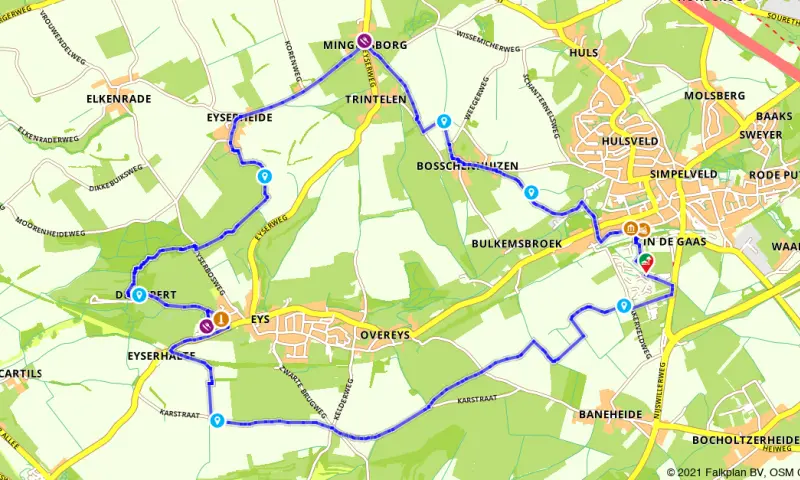 Route in Limburg
