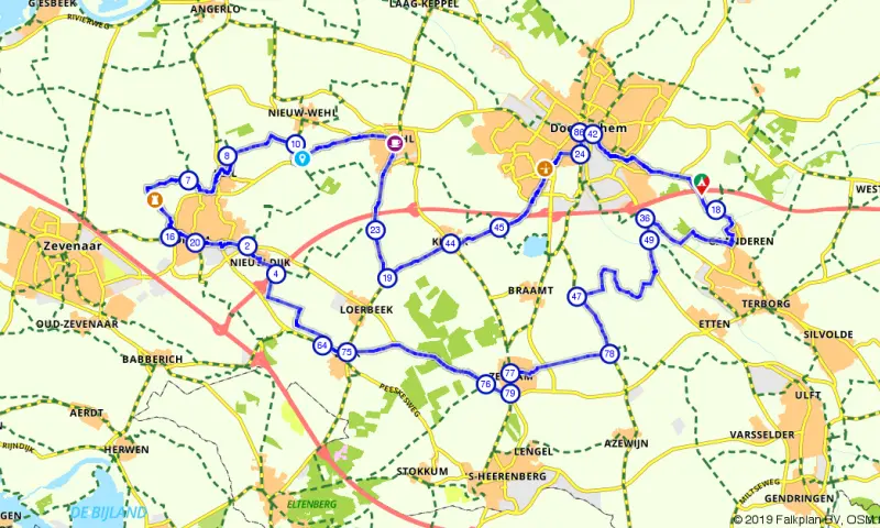 Route in Gelderland