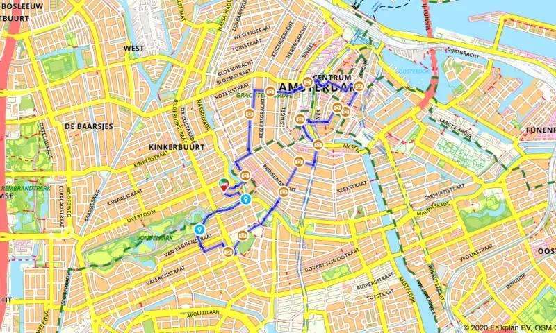 Route in Noor-Holland
