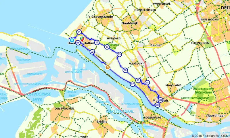 Route Zuid-Holland